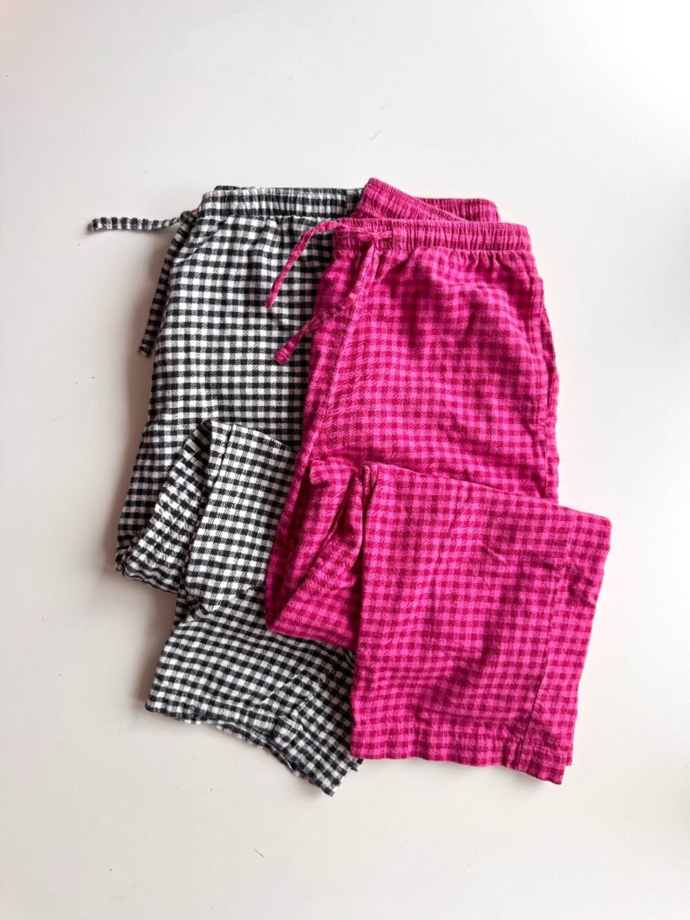 Lot of 2 GAP BODY Perfect Flannel Gingham Softest Pajama PJ Pants, Size S